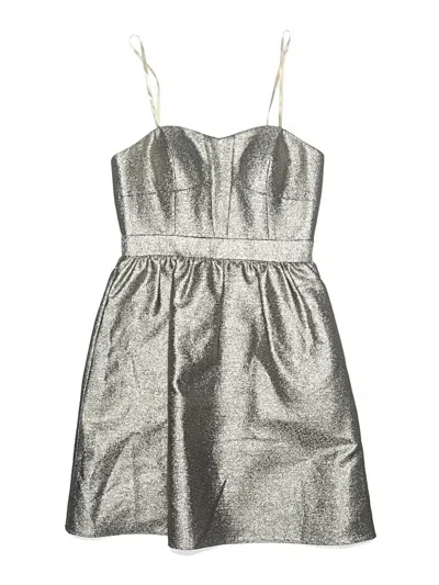 Pre-owned Aidan Mattox Cocktail Dress In Gold