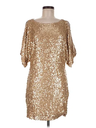 Aidan Mattox Cocktail Dress In Gold