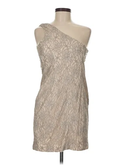 Pre-owned Aidan Mattox Cocktail Dress In Gray