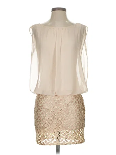 Pre-owned Aidan Mattox Cocktail Dress In Ivory