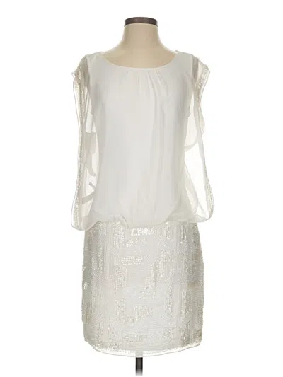Pre-owned Aidan Mattox Cocktail Dress In Ivory