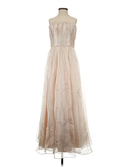 Pre-owned Aidan Mattox Cocktail Dress In Ivory