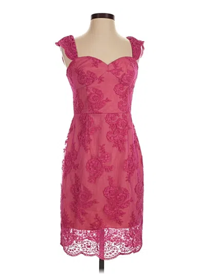 Pre-owned Aidan Mattox Cocktail Dress In Pink