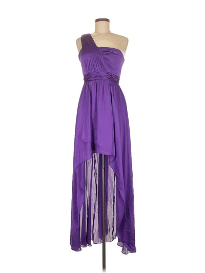 Pre-owned Aidan Mattox Cocktail Dress In Purple