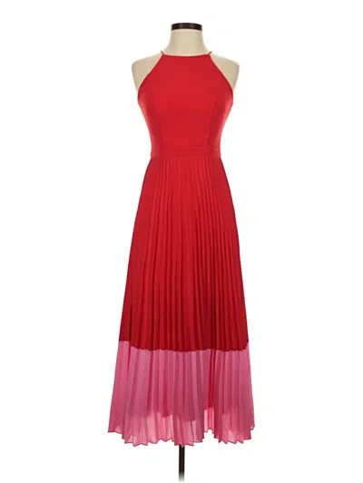 Pre-owned Aidan Mattox Cocktail Dress In Red