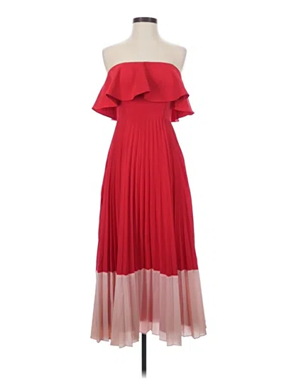 Pre-owned Aidan Mattox Cocktail Dress In Red