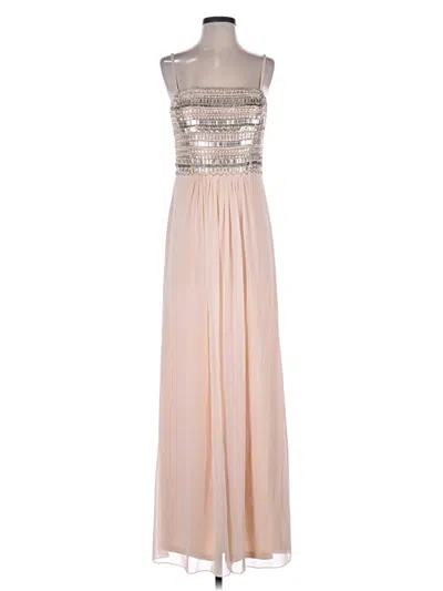 Pre-owned Aidan Mattox Cocktail Dress In Silver