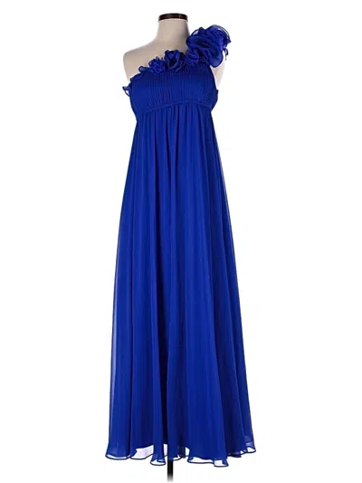 Pre-owned Aidan Mattox Cocktail Dress In Teal