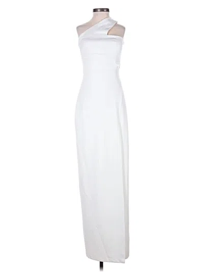 Pre-owned Aidan Mattox Cocktail Dress In White