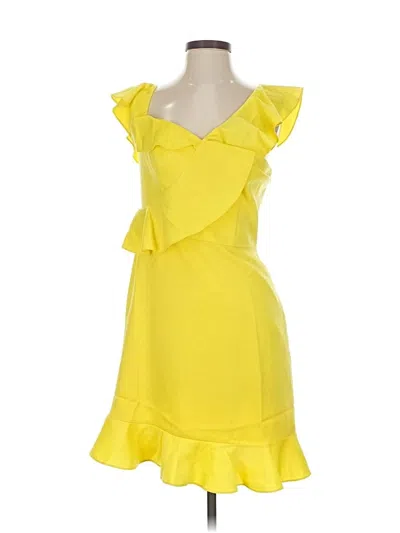 Aidan Mattox Cocktail Dress In Yellow