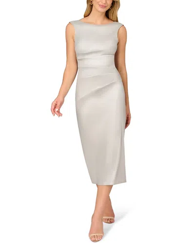 AIDAN MATTOX CREPE HALTER A-LINE GOWN