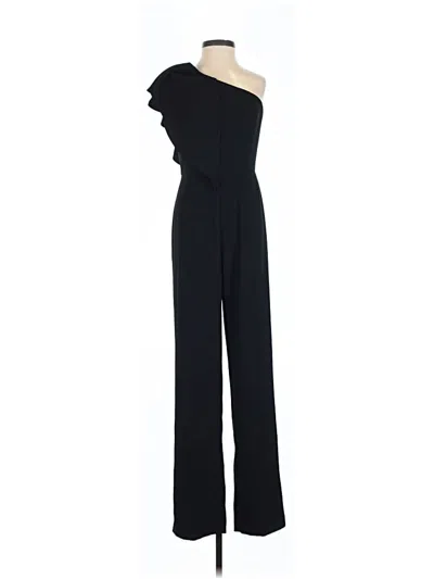 Pre-owned Aidan Mattox Jumpsuit In Black
