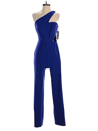 Pre-owned Aidan Mattox Jumpsuit In Blue