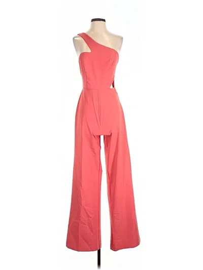 Pre-owned Aidan Mattox Jumpsuit In Red