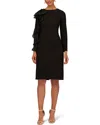 Aidan Mattox Women's Ruffle-sleeve Sheath Dress In Black