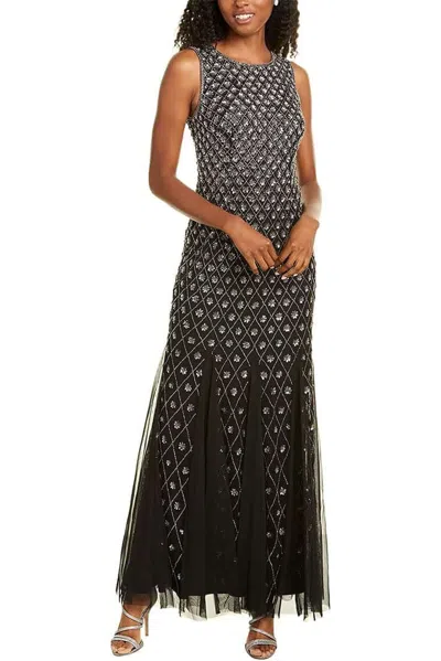 Aidan Mattox Md1e205789 Long Formal Evening Dress In Black
