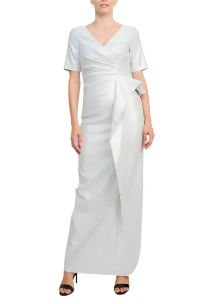 Aidan Mattox Md1e206623 Long Formal Fitted Evening Dress In Gray