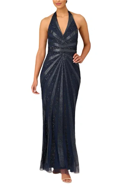 Aidan Mattox Md1e207348 Formal Long Beaded Prom Dress In Multi
