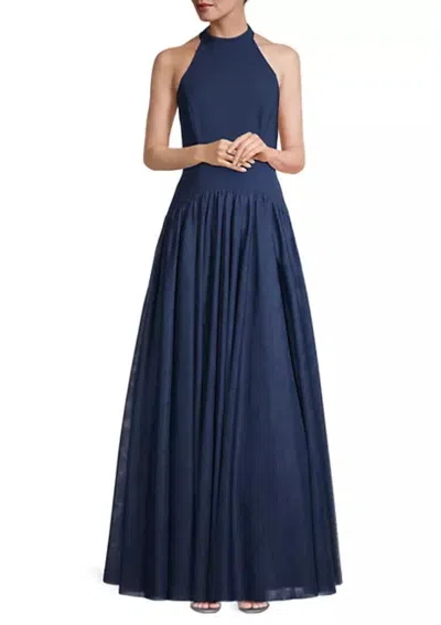 Aidan Mattox Md1e208618 Long Ball Gown Formal Prom Dress In Blue