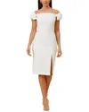 AIDAN MATTOX OFF SHOULDER SHEATH DRESS