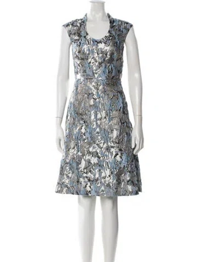 Pre-owned Aidan Mattox Patterned Mini Dress