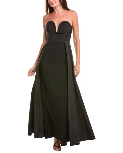 AIDAN MATTOX AIDAN MATTOX PLEATED BODICE BALLGOWN