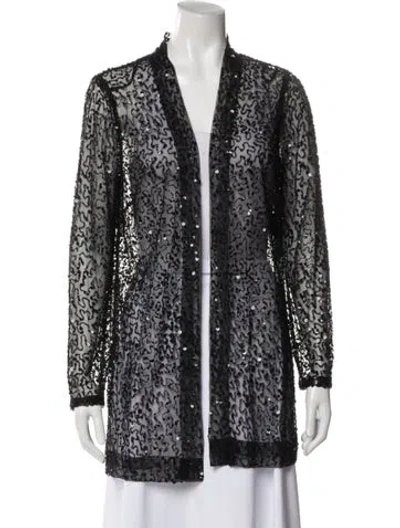 Pre-owned Aidan Mattox Printed Evening Jacket In Multi