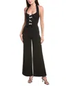 Aidan Mattox Satin One-shoulder Gown In Black