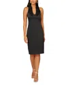 Aidan Mattox Sequin Sleeveless Sheath Dress In Black