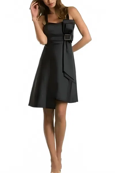 Aidan Mattox Short Party Dress In Black
