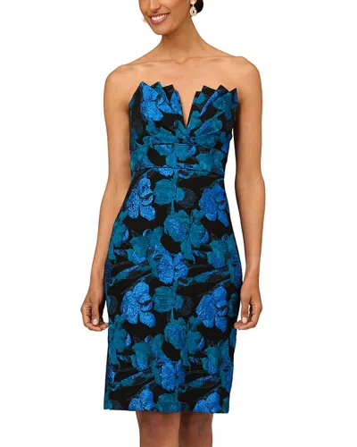 Aidan Mattox Stretch Jacquard Sheath Dress