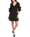 Aidan Mattox Trapeze Dress In Black