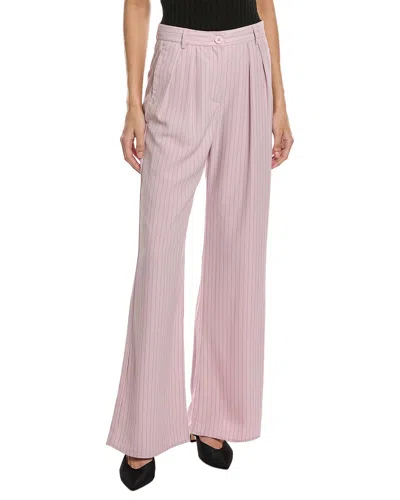 Aiden Pleated Trouser In Pink