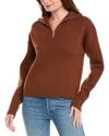Aiden Zip-up Sweater In Brown