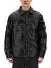Aïe Flap-pocket Buttoned Overshirt In Black