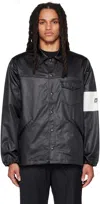 Aïe Black Stripe Jacket In B-black