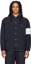 Aïe Black Stripe Jacket In B-black