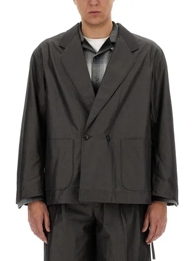 AÏE AÏE CASUAL JACKET WITH CONTRASTING WOOL UPPER