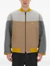 Aïe Color-block Casual Jacket With Bold Back Detail In Brown