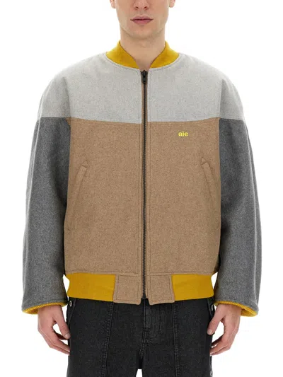 AÏE AÏE COLOUR-BLOCK BOMBER JACKET