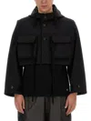 Aïe Cropped Hooded Jacket In Black