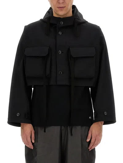 Aïe Cropped Jacket In Black