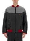Aïe Casual Jacket With Contrasting Wool Upper In Black