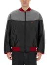 Aïe Casual Jacket With Contrasting Wool Upper In Black