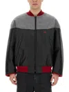 Aïe Casual Jacket With Contrasting Wool Upper In Black