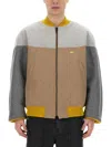 Aïe Color-block Casual Jacket With Bold Back Detail In Multi