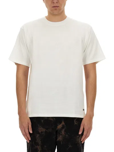 Aïe Short-sleeve Cotton T-shirt In White