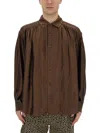 Aïe Aie Oversize Shirt In Brown