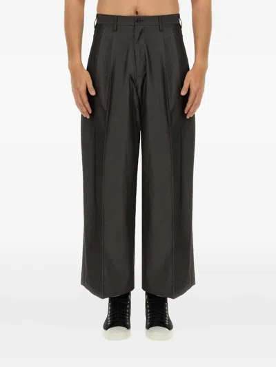 AÏE PLEATED COTTON TROUSERS