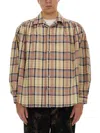 Aïe Aie Seersucker Cotton Shirt In Neutrals